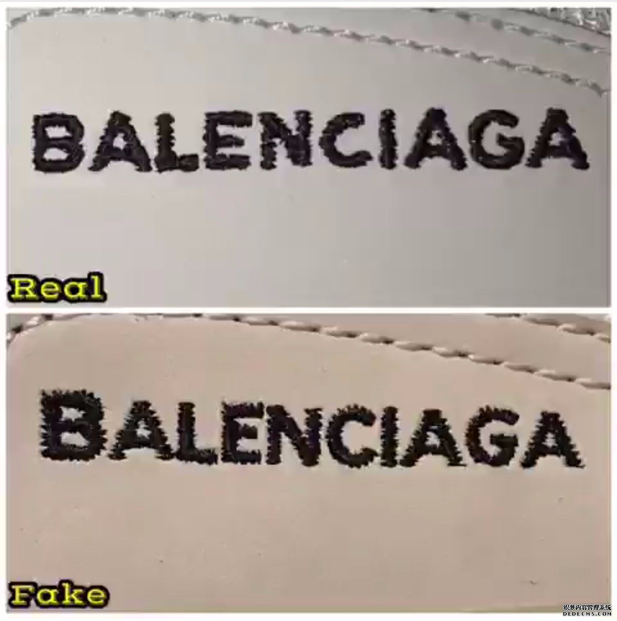 巴黎世家老爹鞋真假对比 Balenciaga Triple-S鉴定方法